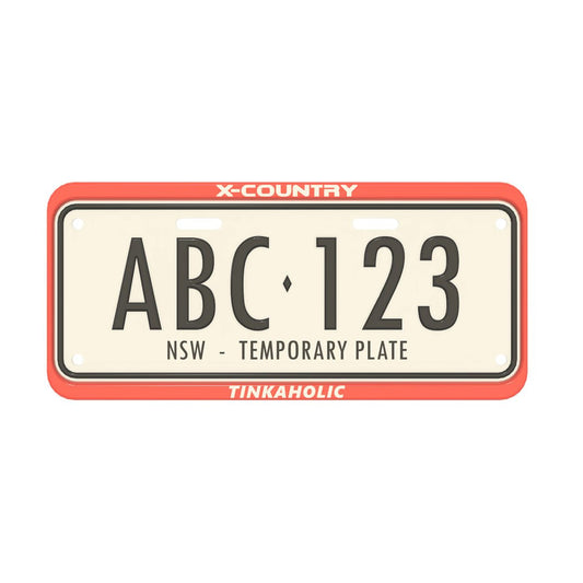 Auxiliary Licence Plate Surround - Tinkaholic