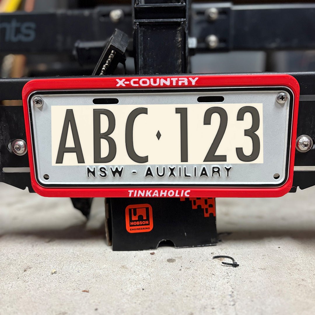 Auxiliary Licence Plate Surround - Tinkaholic